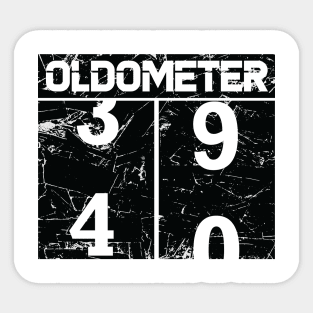 Oldometer 40th Sticker